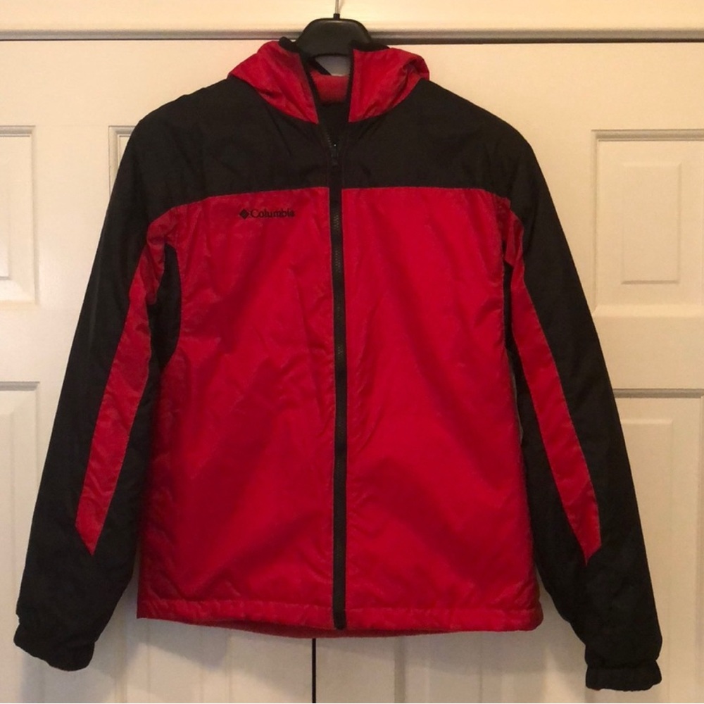 Columbia Reversible Red & Black Ski/Winter Jacket Young Adult Size 18-20